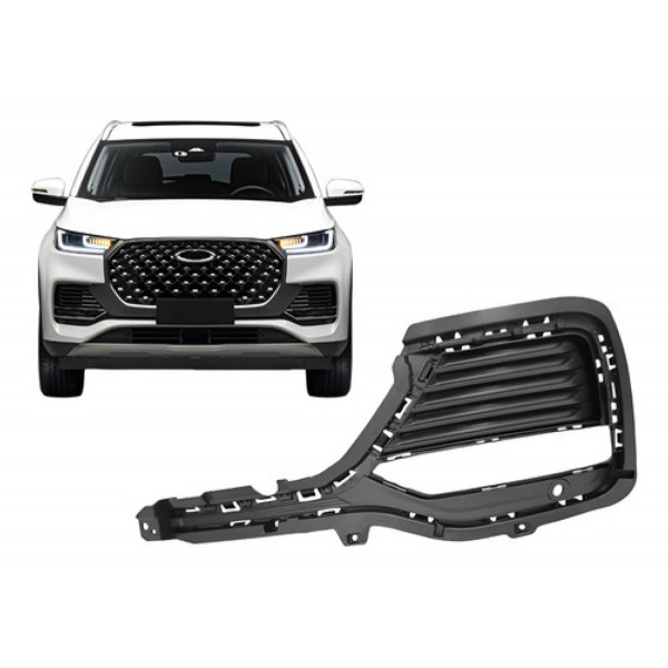 Grade Moldura Milha Tiggo 8 Pro 2023 A 2024 Com Furo Esquerdo