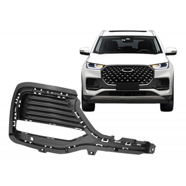 Grade Moldura Milha Tiggo 8 Pro 2023 A 2024 Com Furo Direito