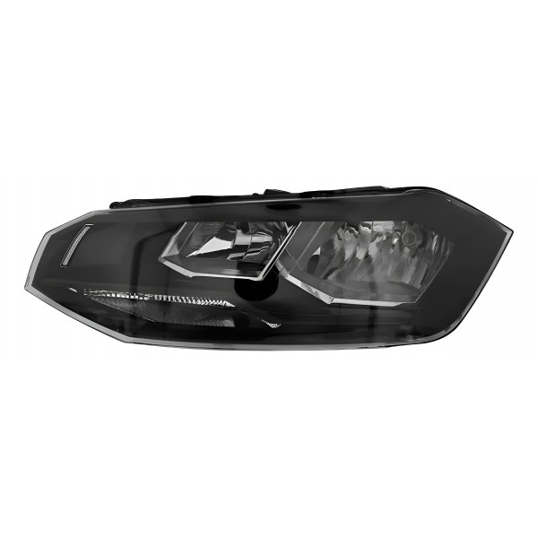 Farol Principal Polo Virtus 2018 A 2022 Friso Preto Esquerdo/motorista