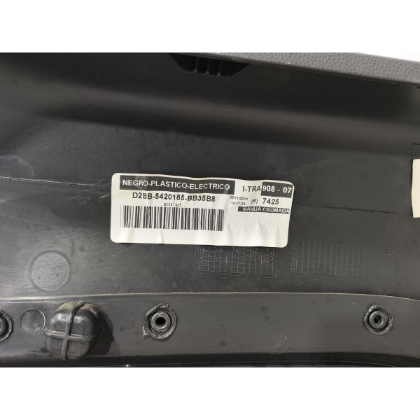 Forro Porta Traseiro Esquerdo New Fiesta 2011 A 2019 Preto