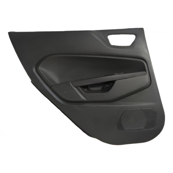 Forro Porta Traseiro Esquerdo New Fiesta 2011 A 2019 Preto