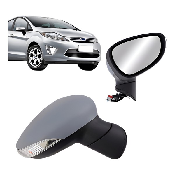Retrovisor Eletrico New Fiesta 2011 2012 2013 Com Pisca Ld