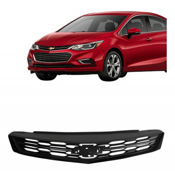Grade Dianteira Superior Cruze 2016 2017 2018 Sem Friso Preto