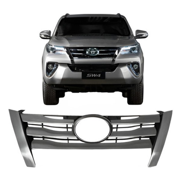 Grade Radiador Hilux Sw4 2016 2017 2018 Cromada