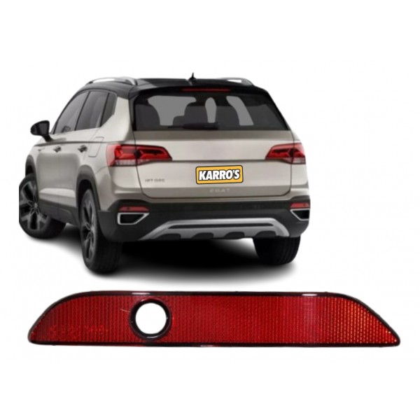 Refletor Parachoque Traseiro Taos 2022 A 2025 Esquerdo Vermelho