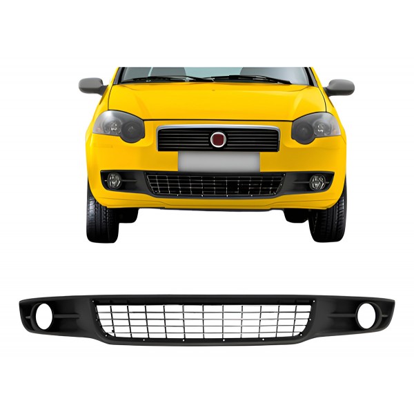 Grade Central Siena 2009 A 2012 Com Furo Milha Cinza Cinza