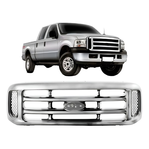 Grade Radiador F250 1999 A 2005 Toda Cromada