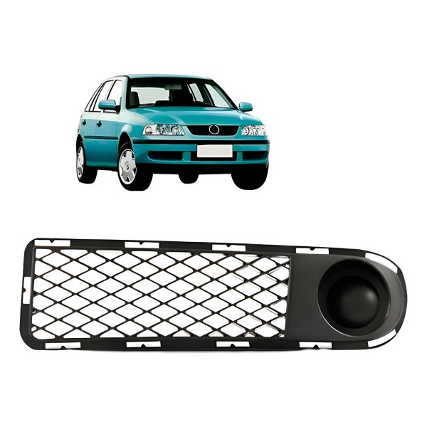 Grade Moldura Milha Gol Giii Fase 1 S/furo C/milha 99 A 2002 Esquerdo