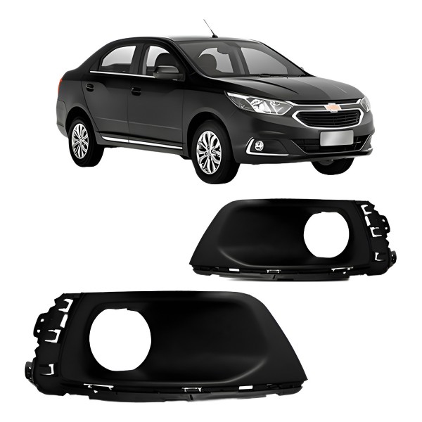 Moldura Grade Farol Milha Cobalt 2017 2018 2019 20 2021 2022 Direito