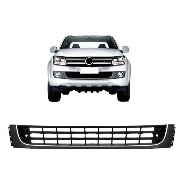 Grade Central Parachoque Amarok 2013 Á 16 C/moldura Cromada