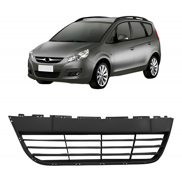 Grade Parachoque Jac J6 2012 2013 2014 Preto Texturizado Preto