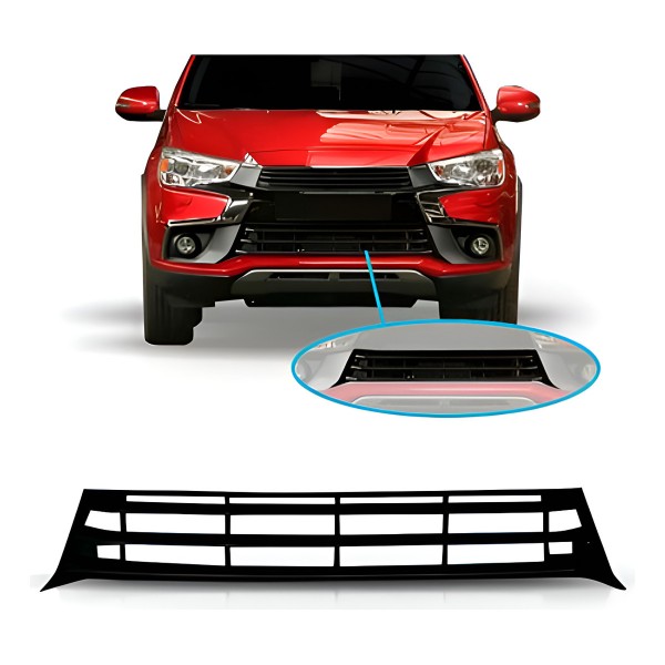 Grade Parachoque Dianteiro Mitsubishi Asx 2017 2018 2019 Pre Preto