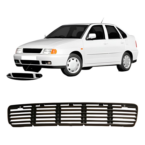 Grade Parachoque Polo Classic 1997 A 2002 Preto