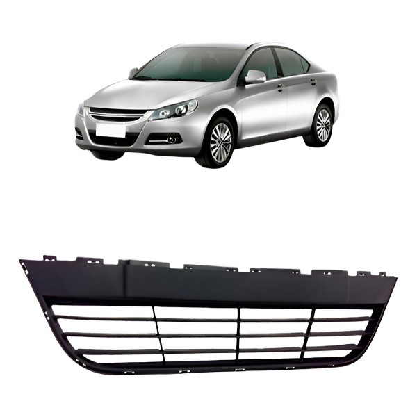 Grade Inferior Dianteira Envolvente Jac J5 2011 2012 2013 Preto