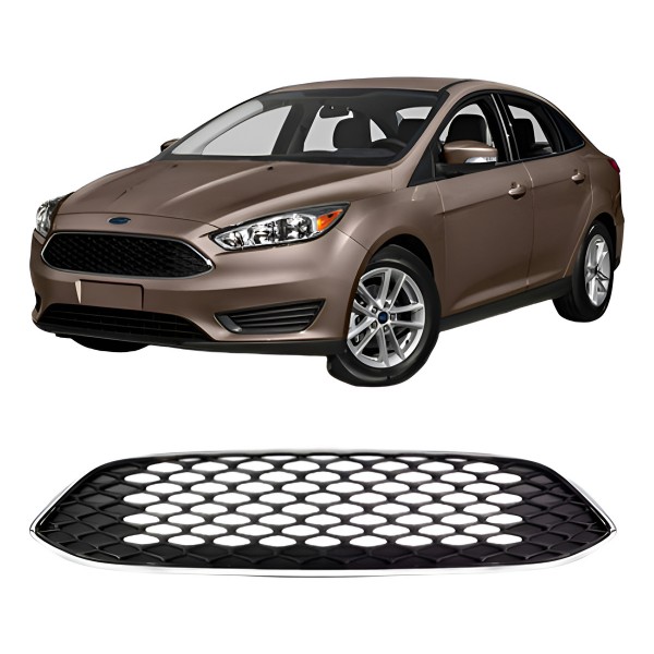 Grade Para Ford Focus Titanium 2016 2017 2018 Colmeia Preto