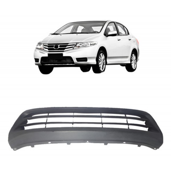 Grade Central Parachoque Honda City 2012 2013 2014 Inferior Preto