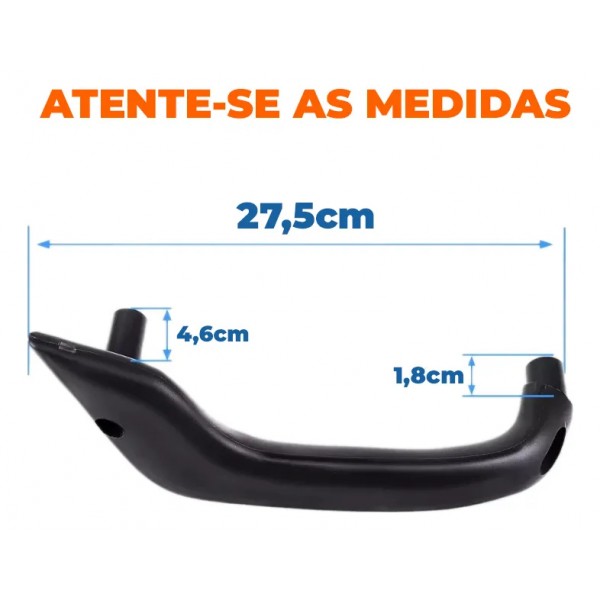 Puxador Alça Dianteira Esquerda New Fiesta Mexicano Preto