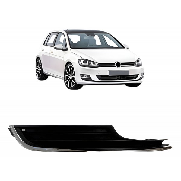 Grade Parachoque Golf 2014 2015 2016 Com Friso Cromado Direito