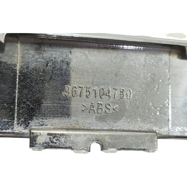 Friso Grade Parachoque Peugeot 308 2012 A 2015 Original Preto Cromado