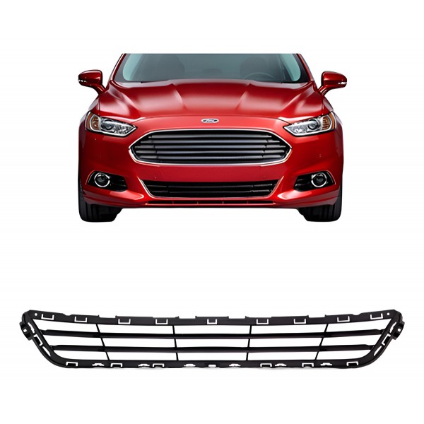 Grade Inferior Central Parachoque Fusion 2013 2014 2015 2016 Preto