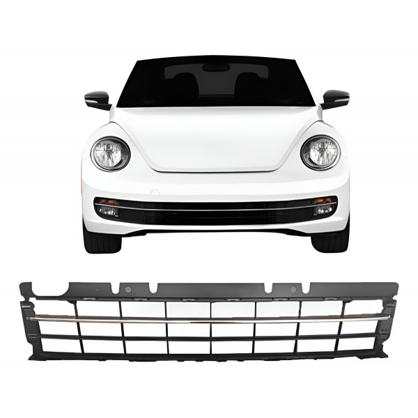 Grade Parachoque Fusca 2013 2014 2015 2016 Friso Cromado