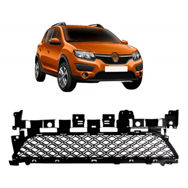 Grade Parachoque Sandero Stepway 2015 16 17 18 2019 Central