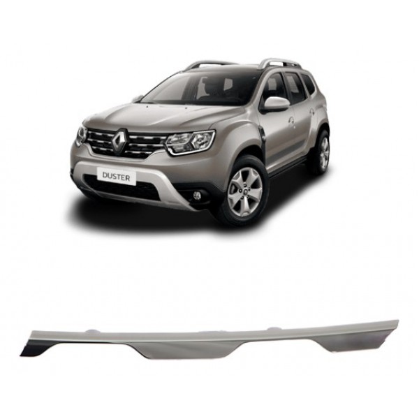 Moldura Inferior Grade Radiador Duster 2021 A 2024 Direito Cromado Direito