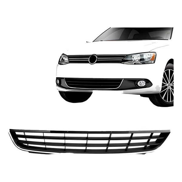 Grade Inferior Central Volkswagen Jetta 11/2014 Preta Oferta - Preto