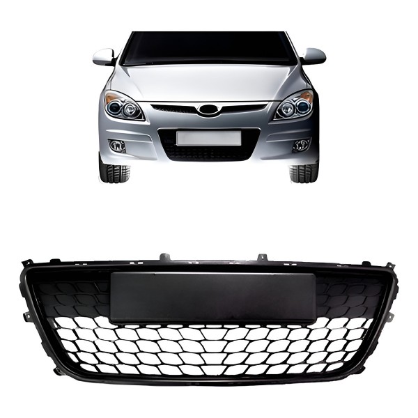 Grade Parachoque Hyundai I30 2009 Á 2012 Colmeia Central Preto