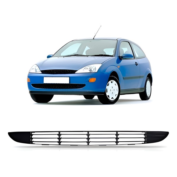 Grade Parachoque Dianteiro Focus 1998 Á 2003 Central Preto