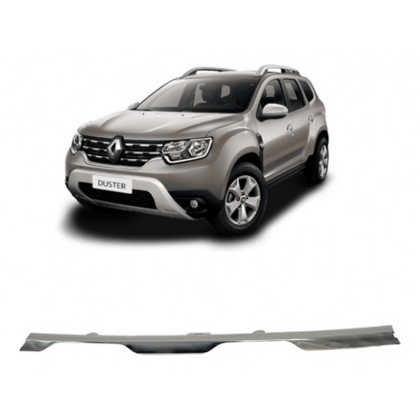 Moldura Grade Central Radiador Duster 2021 A 2024 Direito Cromado Direito
