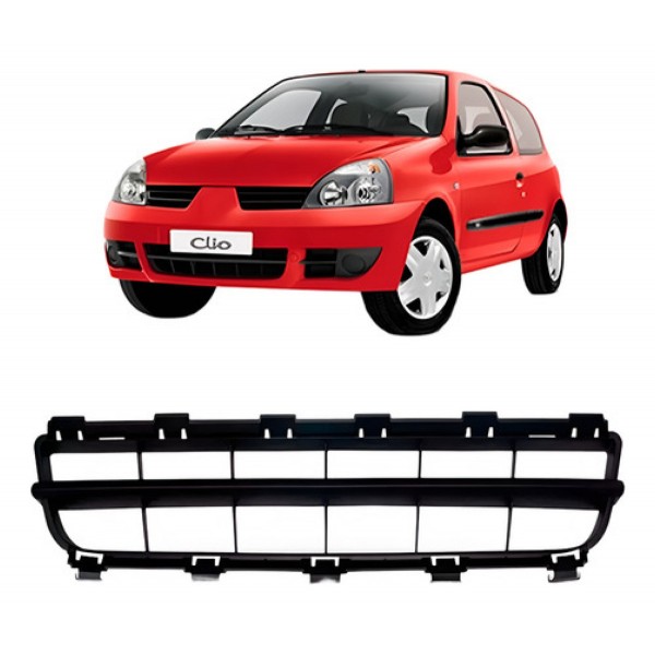 Grade Parachoque Clio 2006 A 2012 Preto Modelo Original