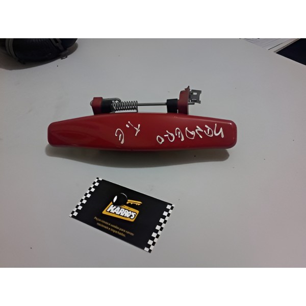 Maçaneta Externa Porta Sandero Traseira Esquerda Vermelho