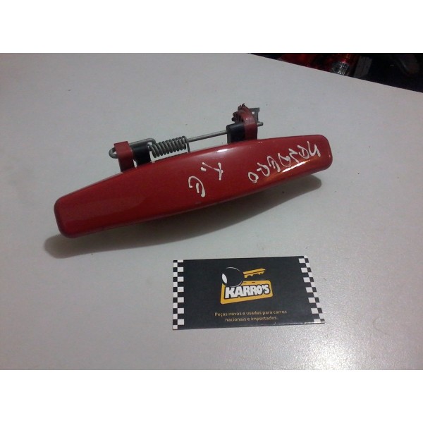 Maçaneta Externa Porta Sandero Traseira Esquerda Vermelho