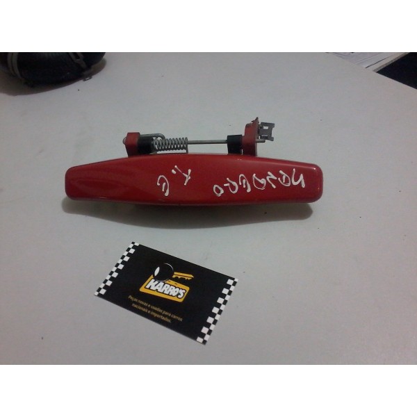 Maçaneta Externa Porta Sandero Traseira Esquerda Vermelho