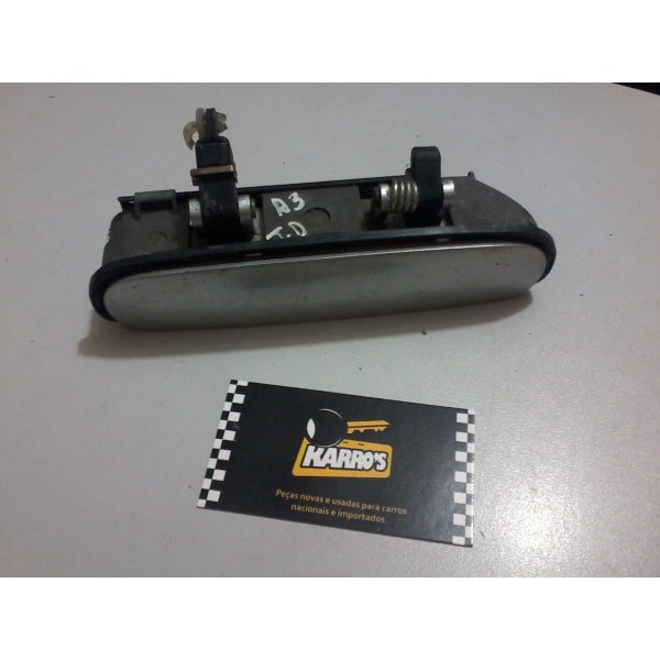 Maçaneta Externa Porta Audi A-3 97 03 Tras Direita Prateado