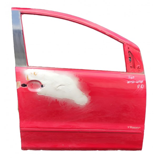 Porta Dianteira Direita Fox 2011 2012 2013 A 2021 Recuperada Dianteira Direito Vermelho